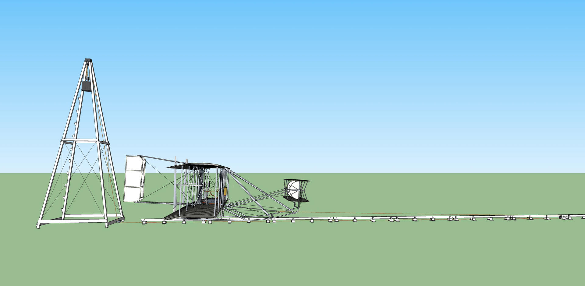 the wright catapult borrow models of wright brothers flyer