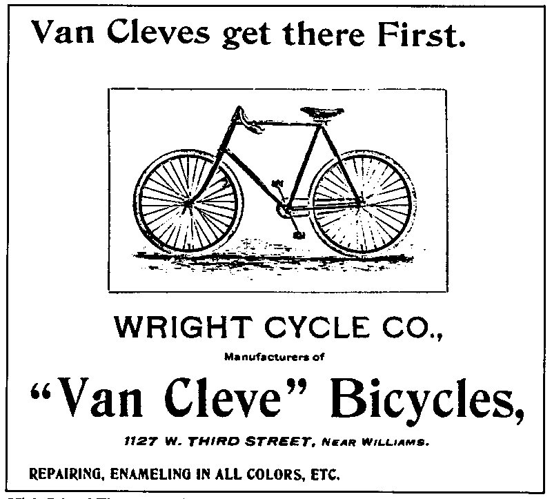 1897 newspaper ad for Wright newspaper ads from the 1930s. 1897 newspaper ad for Wright