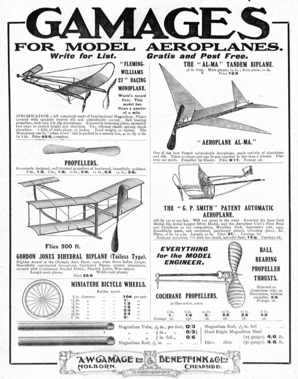 Rubber band clearance aircraft