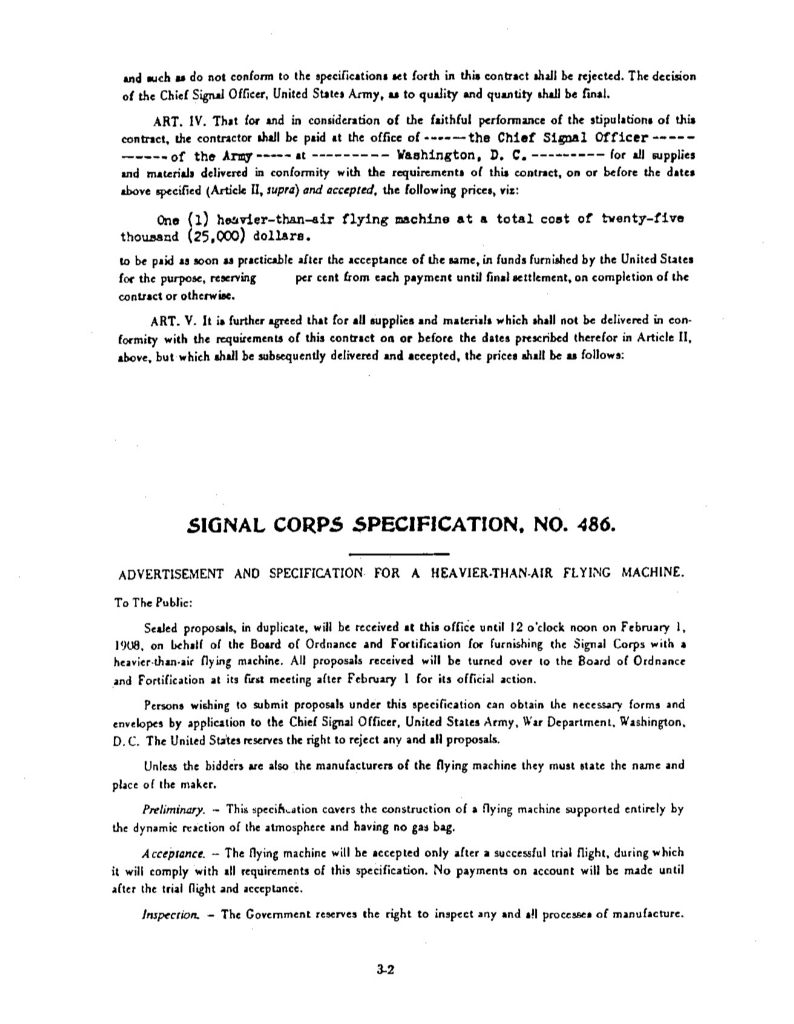 Signal Corps Specification No. 486