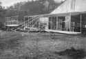 1909 HF Flyer in front of hangar.jpg (114233 bytes)