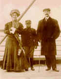 1909 Orv and Kate shipboard.jpg (27825 bytes)